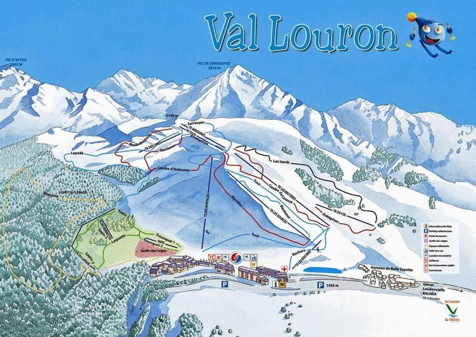 Appart 4-6 Pers Au Pied Des Pistes - Val Louron Génos エクステリア 写真